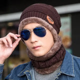 2-in-1 Knitted Winter Scarf Beanie Caps (Available in 5 Colors)