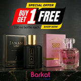 Janan Gold & Wasim Akram 502 Perfume Buy 1 Get 1 Free - 100 ML