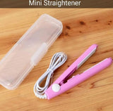 Portable Mini Hair Straightener – Compact Travel Hair Styling Iron with Storage Case